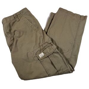 Levi's Cargo Loose Straight Khaki Pants Men's 38x32 Y2K Streetwear Skater